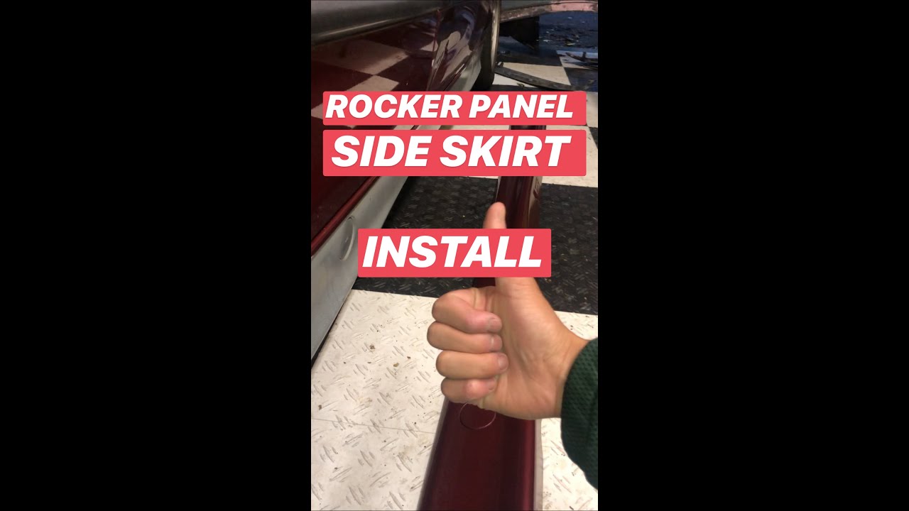 INSTALLING M SPORT SIDE SKIRT ON ROCKER PANEL E36