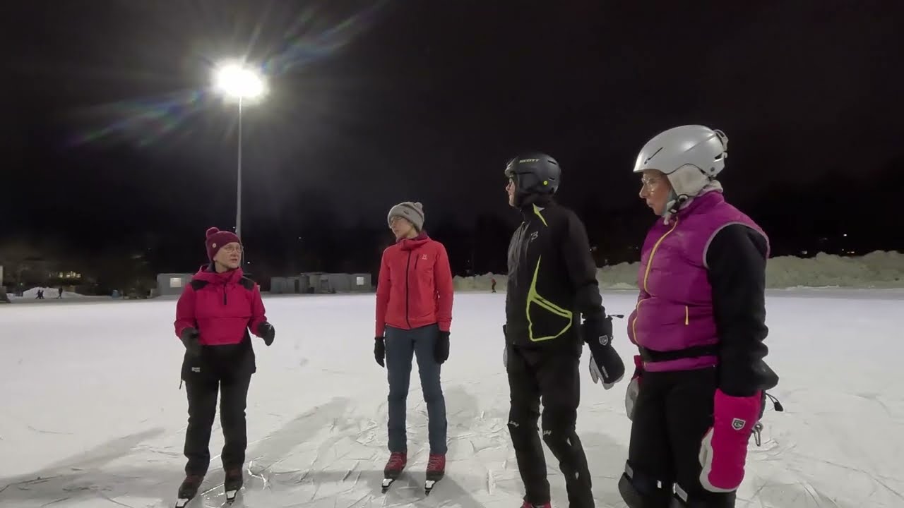 Retkiluistelun perustekniikka - esimerkkitreeni