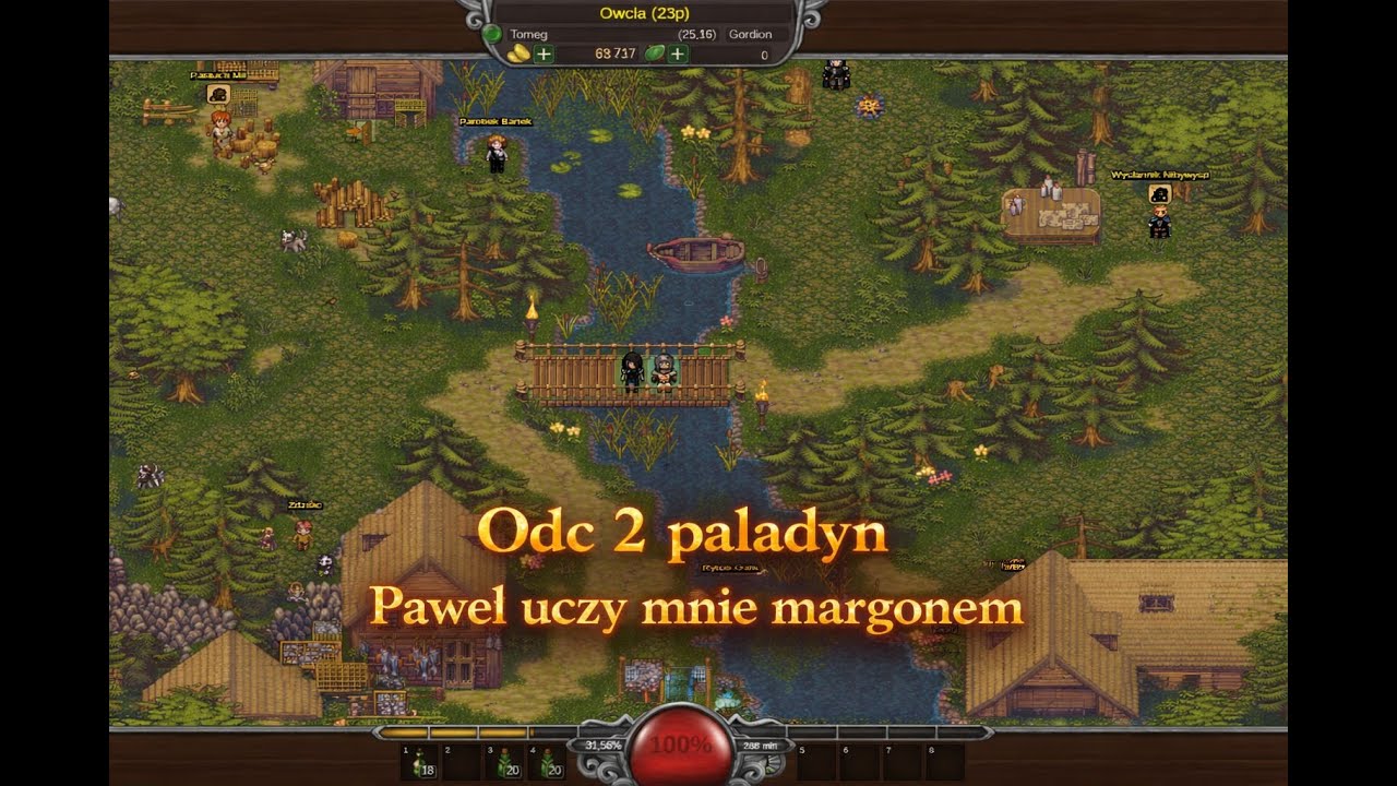 Margonem Odc 2 paladyn. Paweł uczy w margonem.