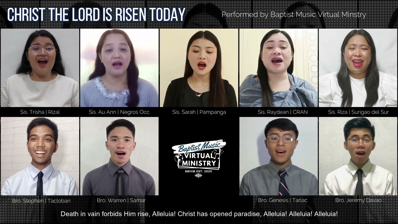 Christ the Lord is Risen Today by Shelly Hamilton | Baptist Music Virtual Ministry