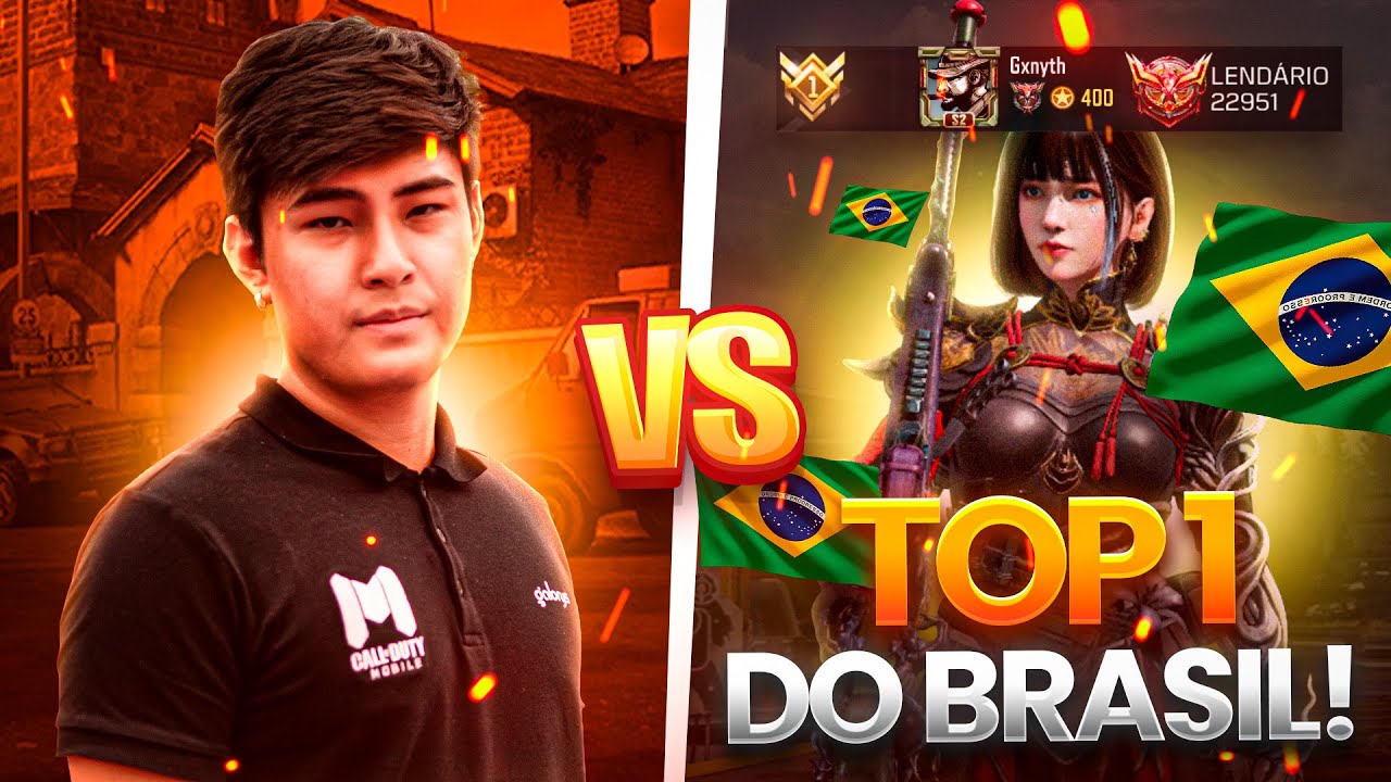 ENFRENTANDO O TOP 1 DO BRASIL NO COD MOBILE! (Ganyth)