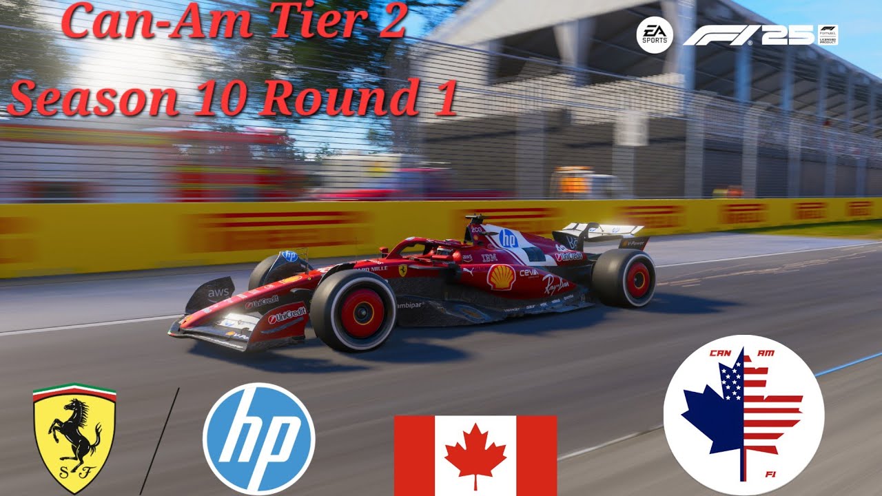 F1 25 Can-Am Tier 2 S10 R1 Canada Can-Am Debut for Ferrari
