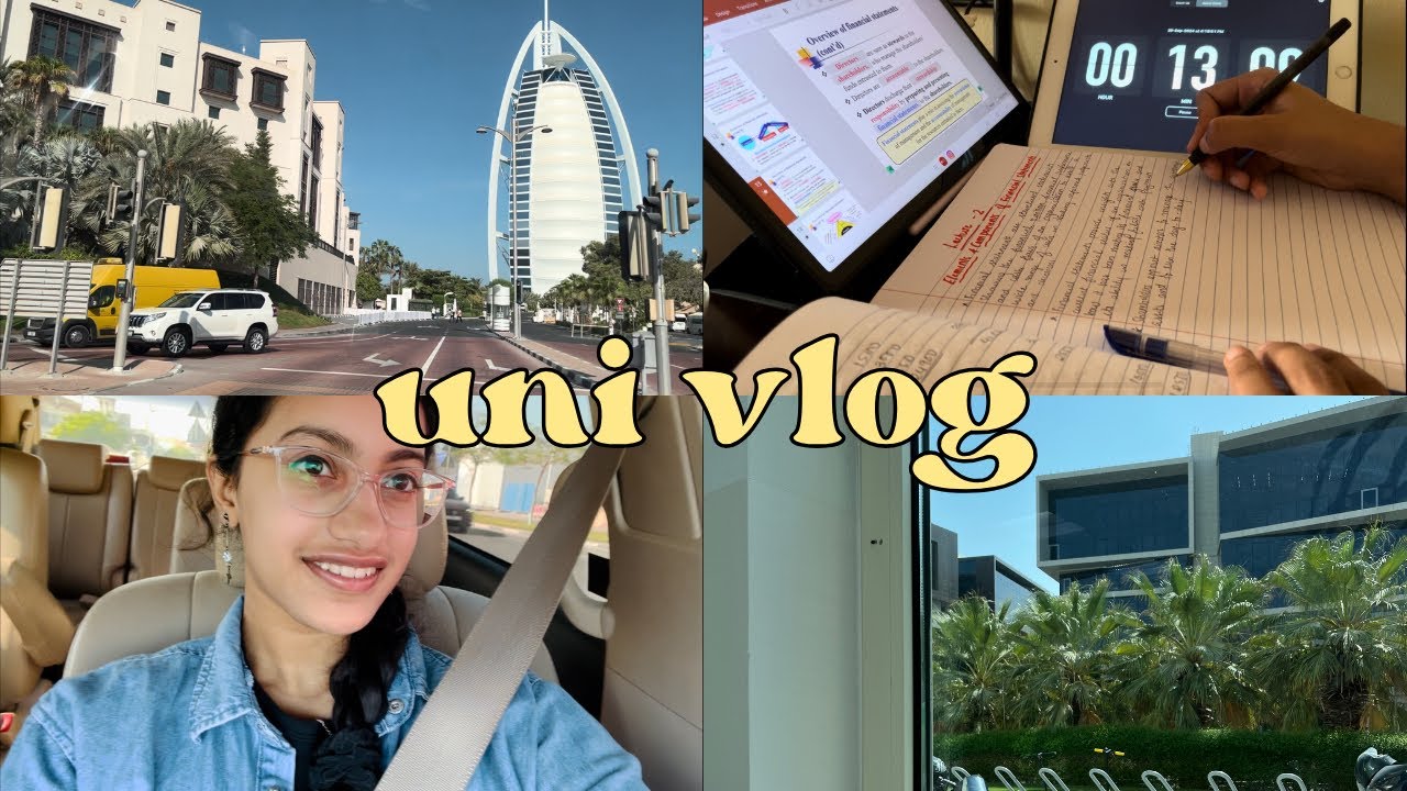 A Day in my Life as a college student in Dubai 📖🎓