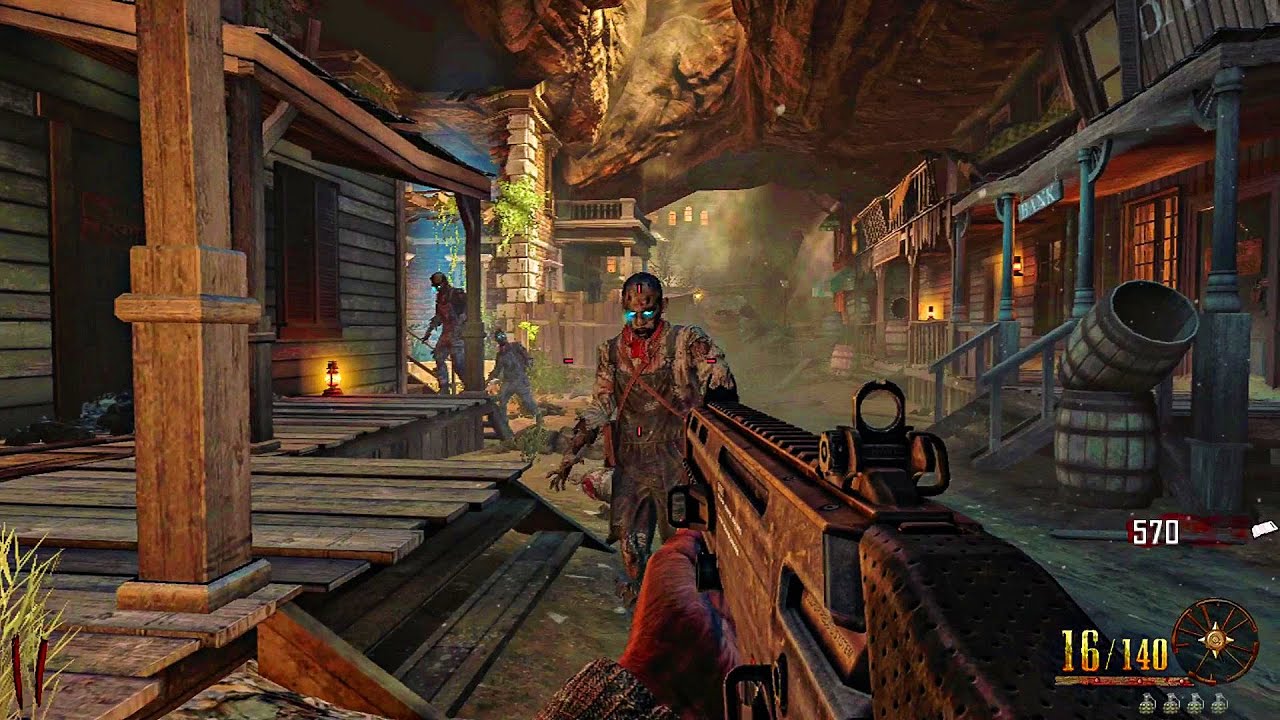 BLACK OPS 2 ZOMBIES: BURIED GAMEPLAY! (NO COMMENTARY)