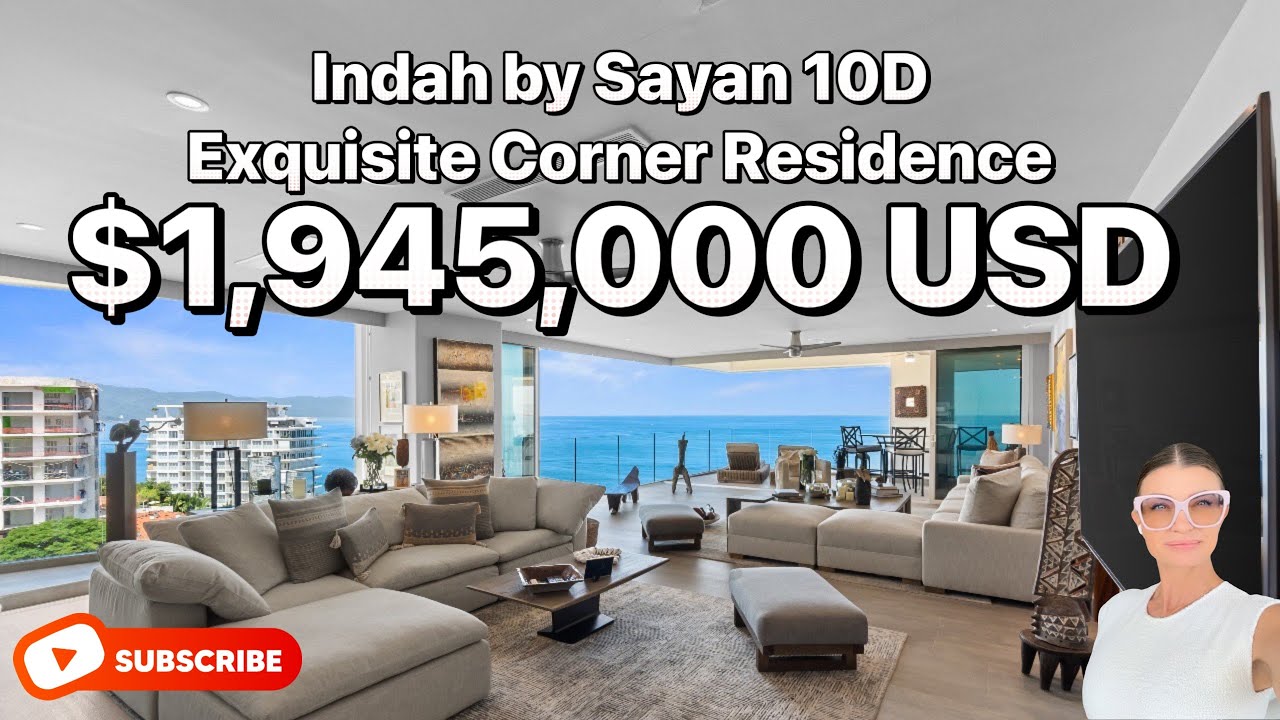 Stunning corner residence Indah by Sayan 10D | Lower Conchas Chinas, Puerto Vallarta | $1,945,000USD