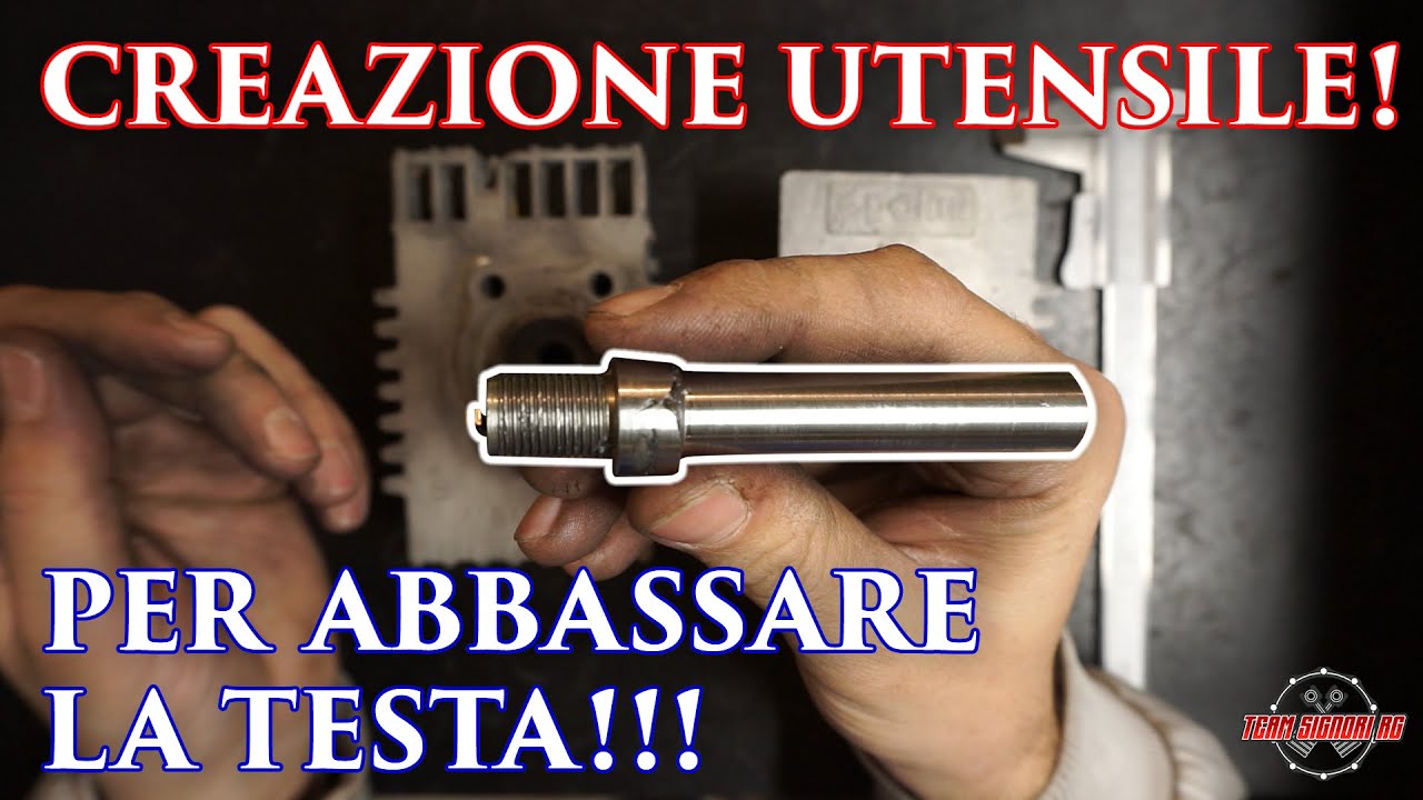 CREAZIONE UTENSILE PER ABBASSARE LA TESTA AL TORNIO! PER CIAO BRAVO SI BOXER GRILLO