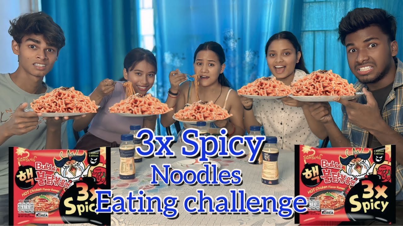3X Spicy Noodles Eating Challenge 🔥🔥🔥| Behind The Senses|RkR Album New Vlog |Rakhi video