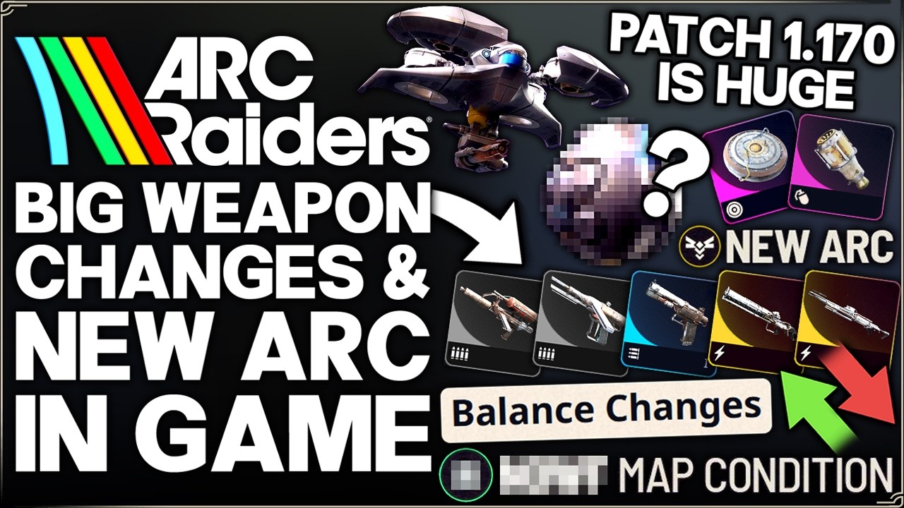 Arc Raiders - New HUGE 1.17.0 Update, BIG Weapon Nerfs, 2 New Arc, New Map, Hurricane Guide & More!