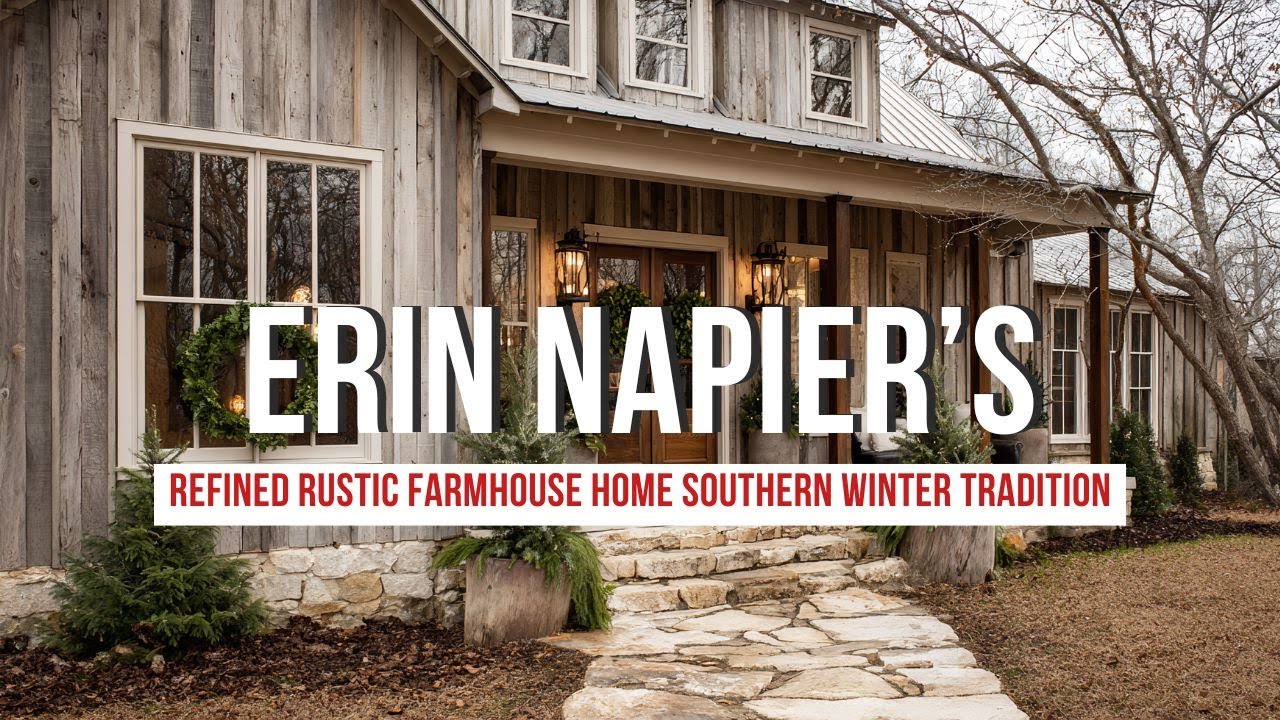 Refined Rustic Farmhouse Home Inspired by Erin Napier&rsquo;s Southern Winter Tradition