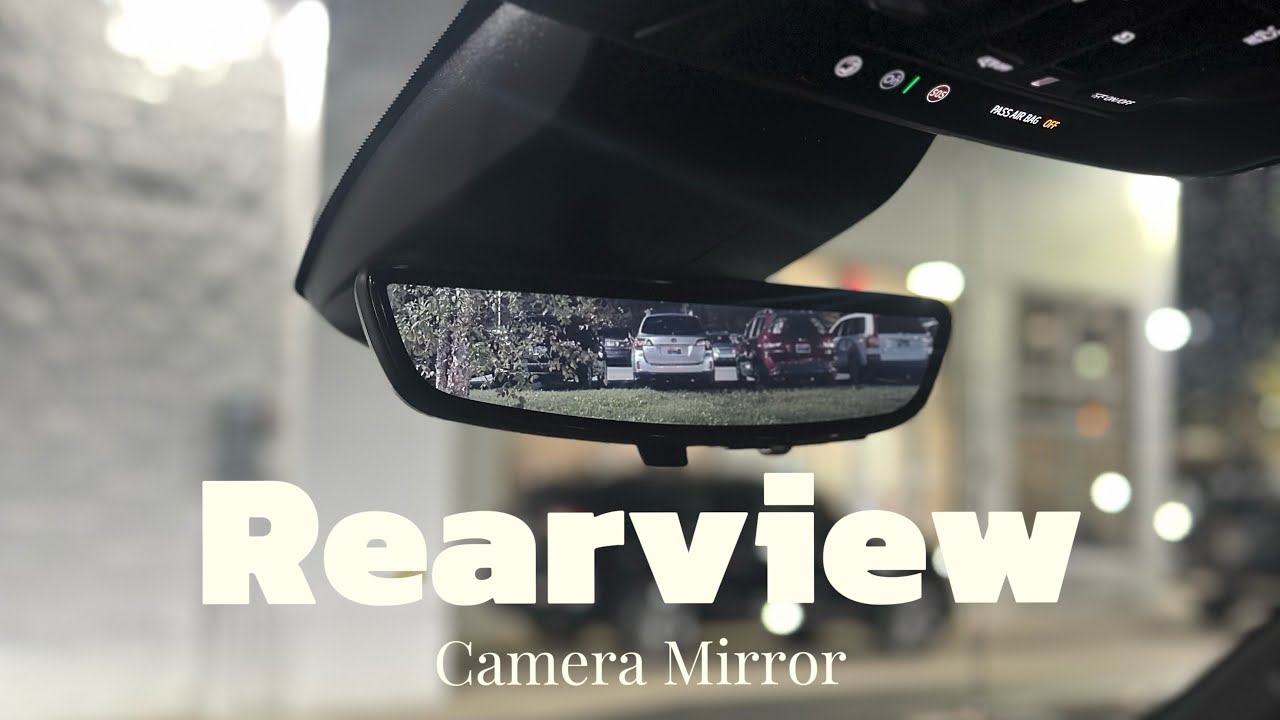 How to Set Your Digital Rearview Mirror on Your Sierra