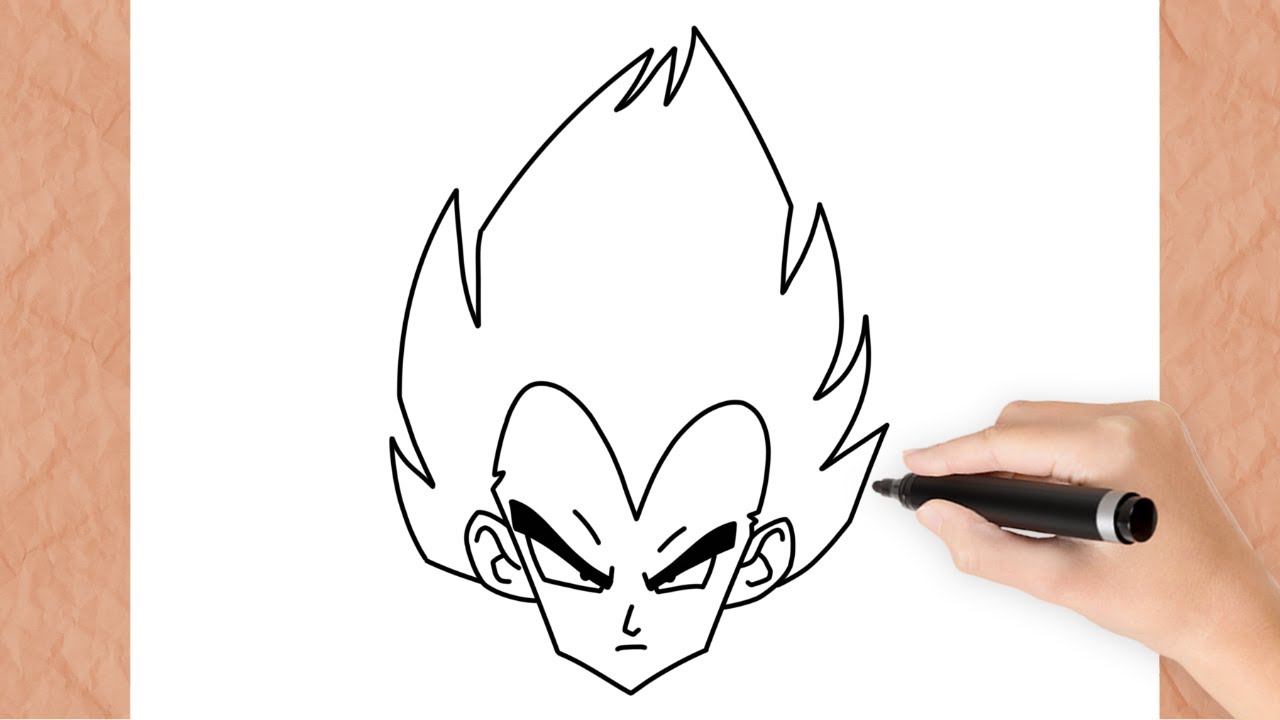 Como Desenhar o VEGETA I Passo a Passo I Fácil