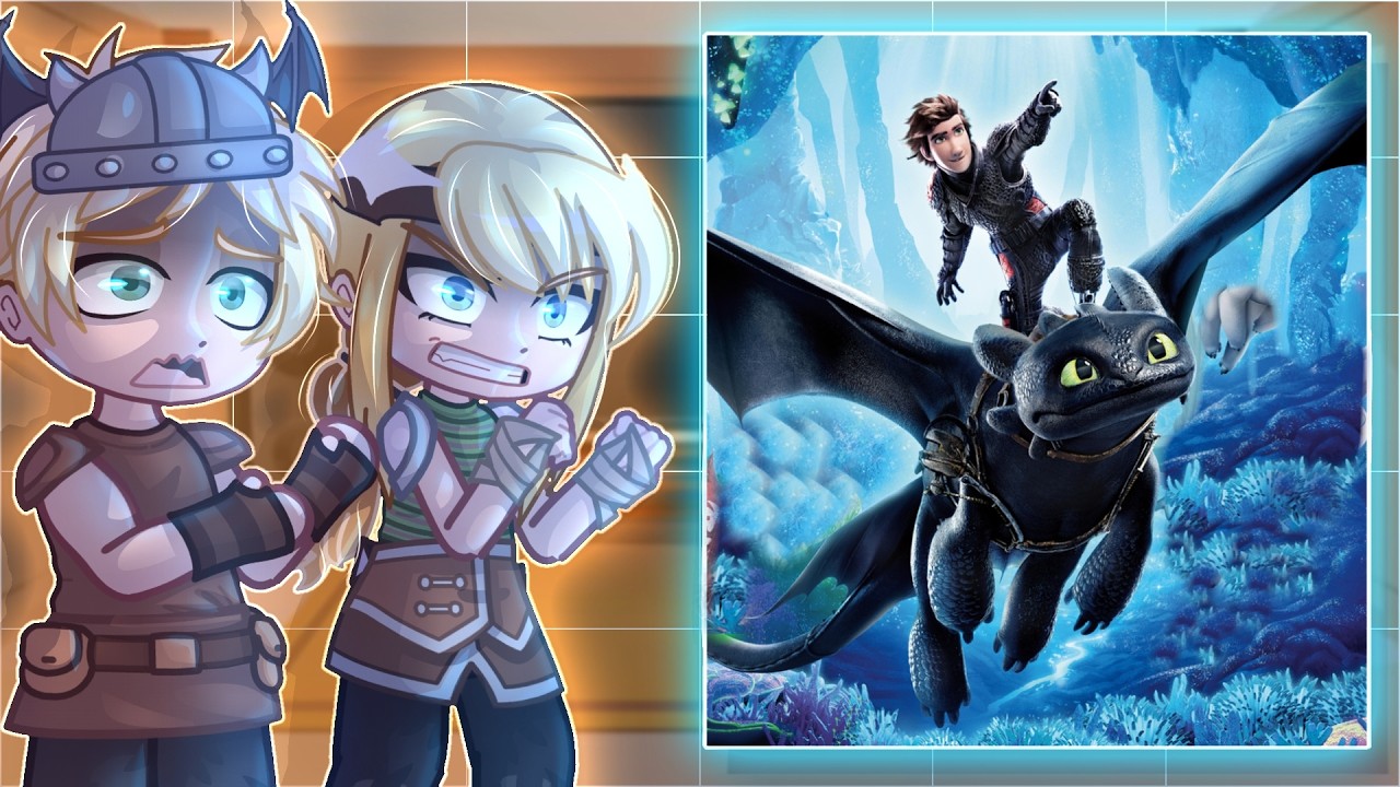 HTTYD React To Toothless and Hiccup // Gacha React