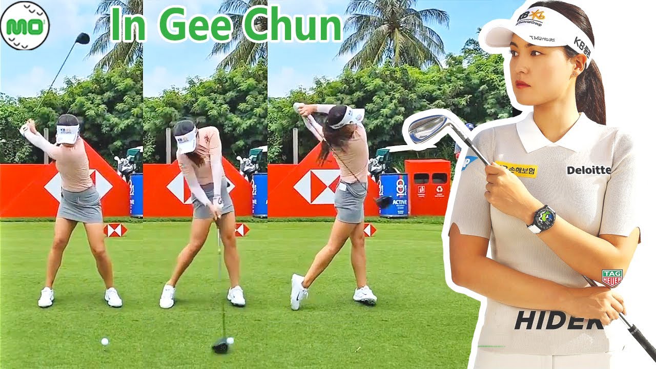 In Gee Chun 田仁智 韓国の女子ゴルフ スローモーションスイング!!!