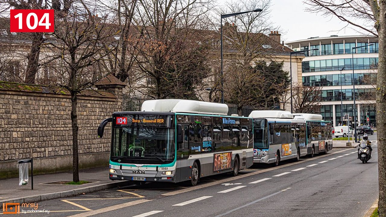 MAN NL273 ZF €6 GNV - Bus 104 RATP