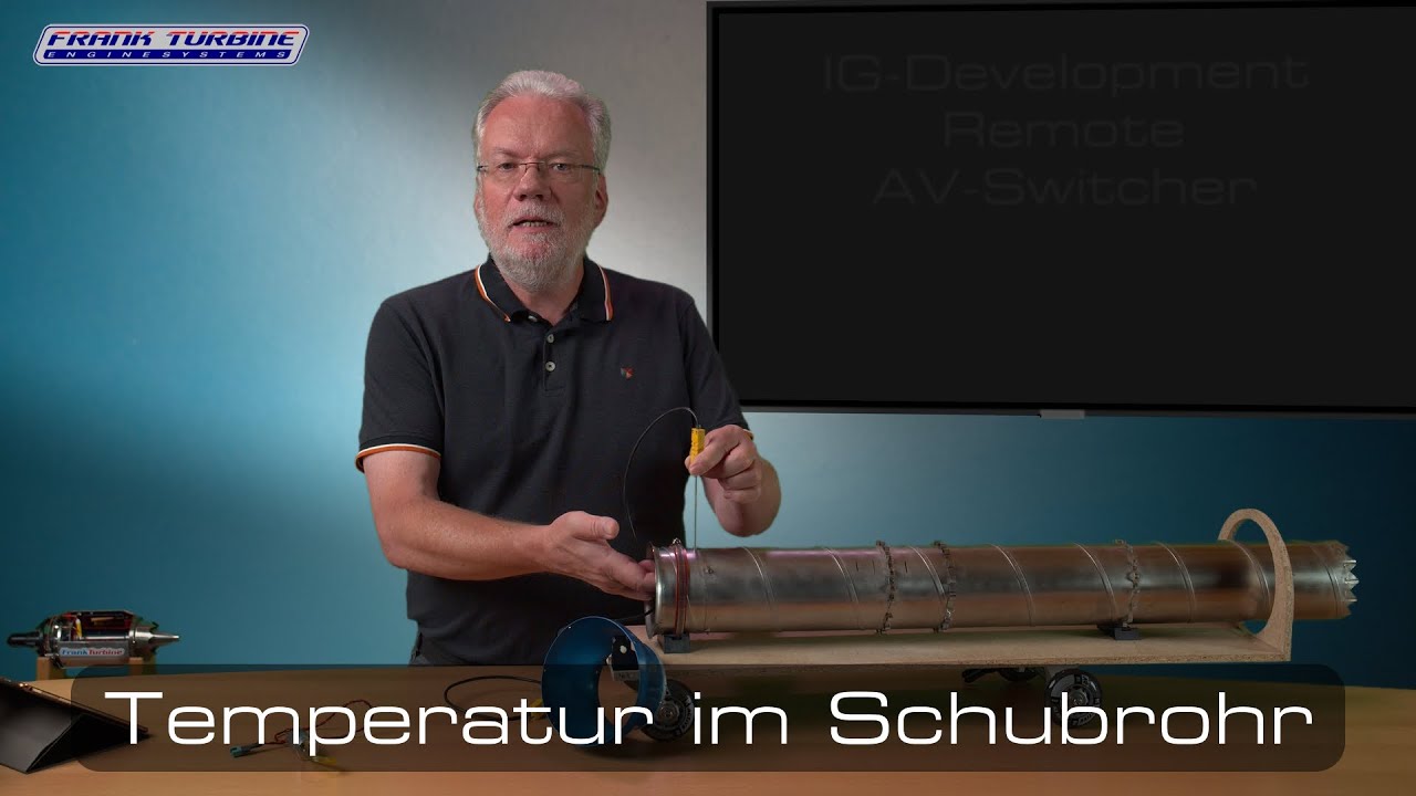 Temperatur im Schubrohr einer Turbine...