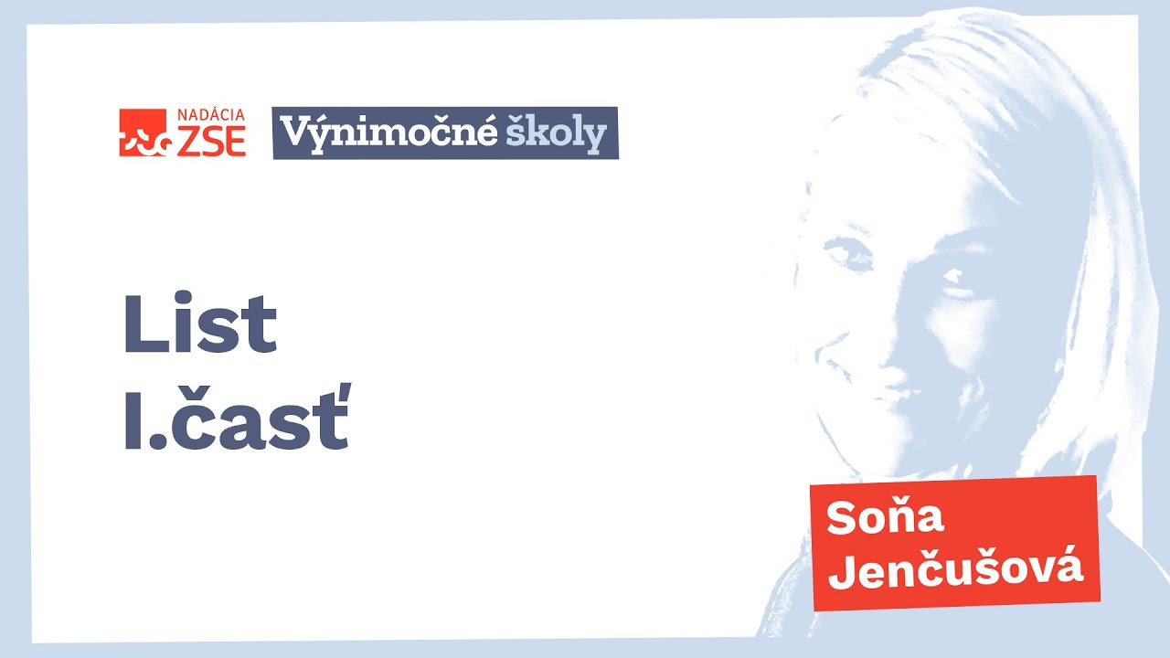 List I.časť (Soňa Jenčušová)