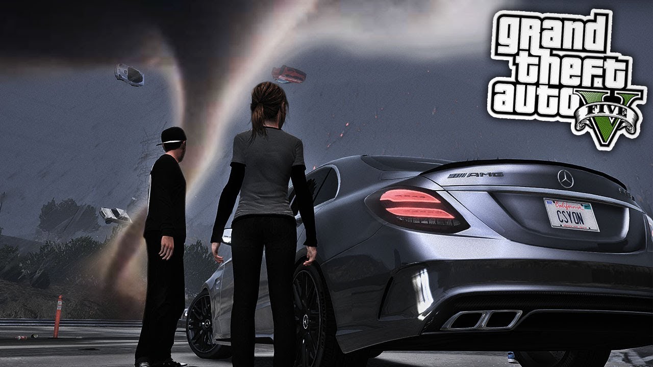 TORNADO IN LOS SANTOS! 😱 - GTA 5 REAL LIFE MOD