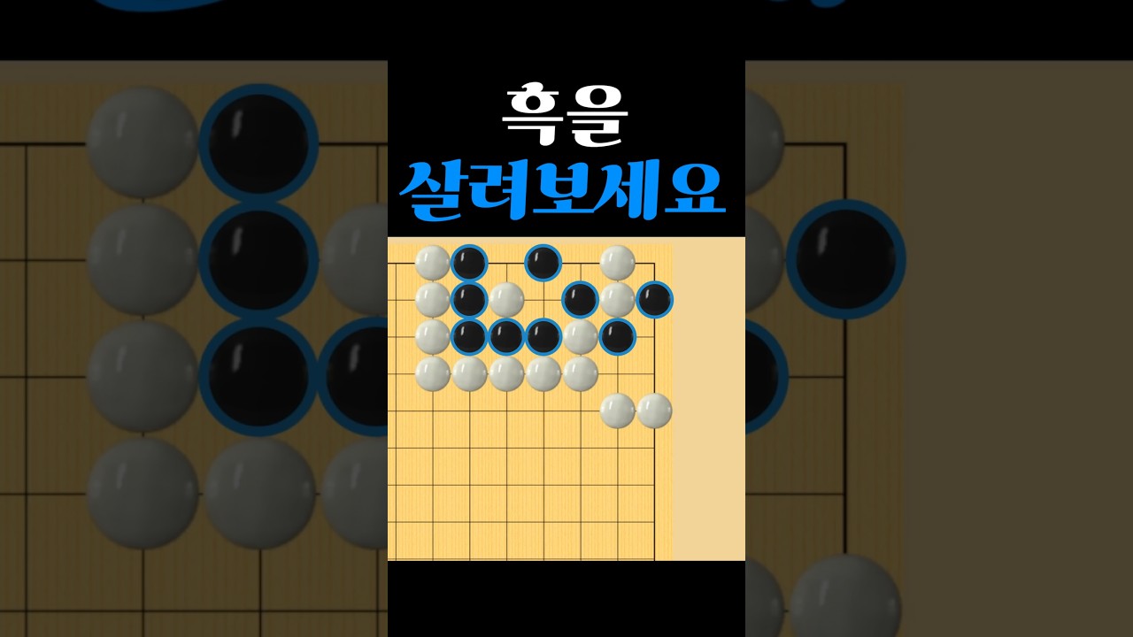 쉬운 바둑 사활 - 98% 실수합니다!!!!!!