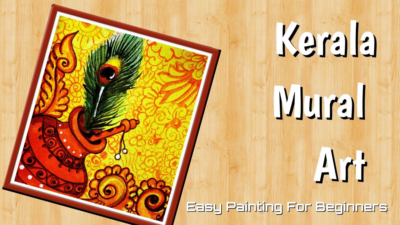 Kerala Mural Painting Ideas || Acrylic on Canvas || Easy Tutorials For Beginners || Ep. 73