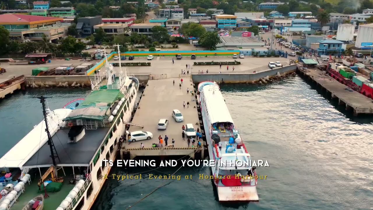 A Typical Evening at Honiara Harbour 🌊🚢🇸🇧 #Honiara #solomonislands #goldenhour