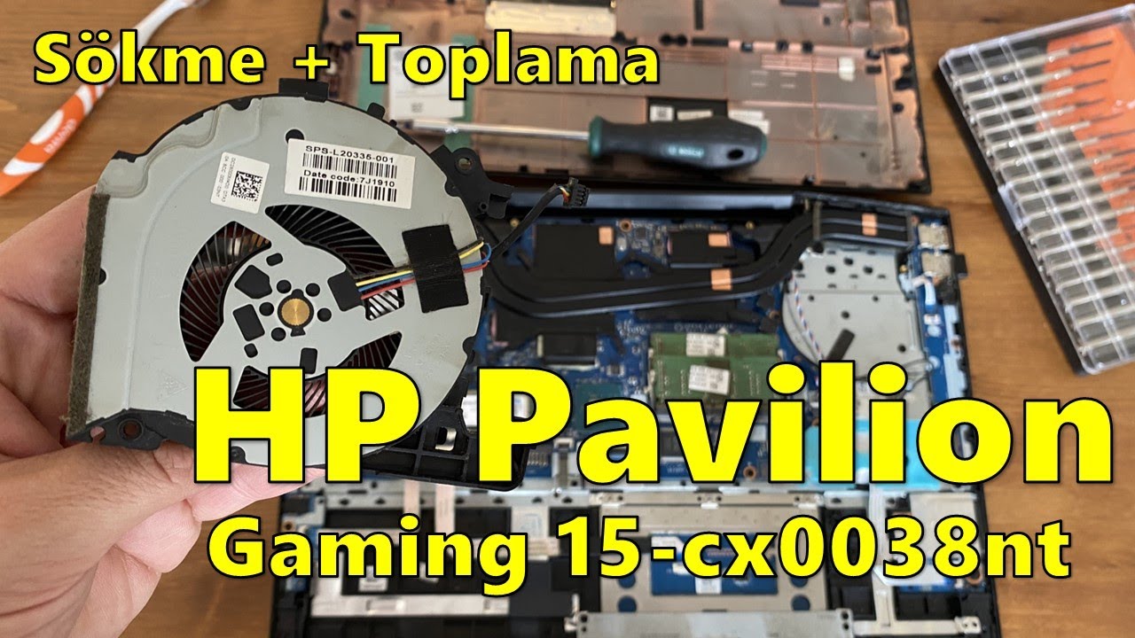 HP Pavilion Gaming Laptop Fan Temizleme - Sökme -Toplama  cx-150038nt Nasıl Yapılır