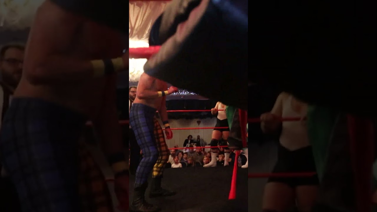 Omega Luke Wrestling Springboard Knee From Out of No Where 