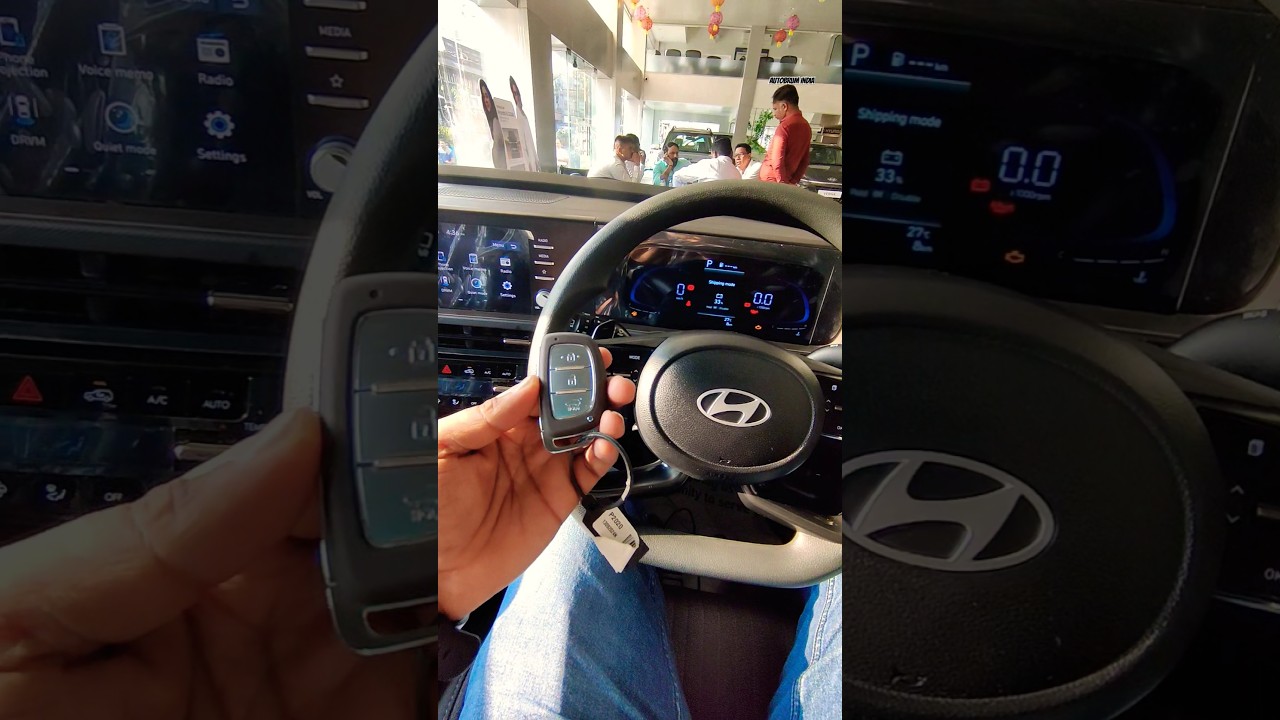 Hyundai Creta S (O) Knight Edition Dashboard Design 🖤🔥