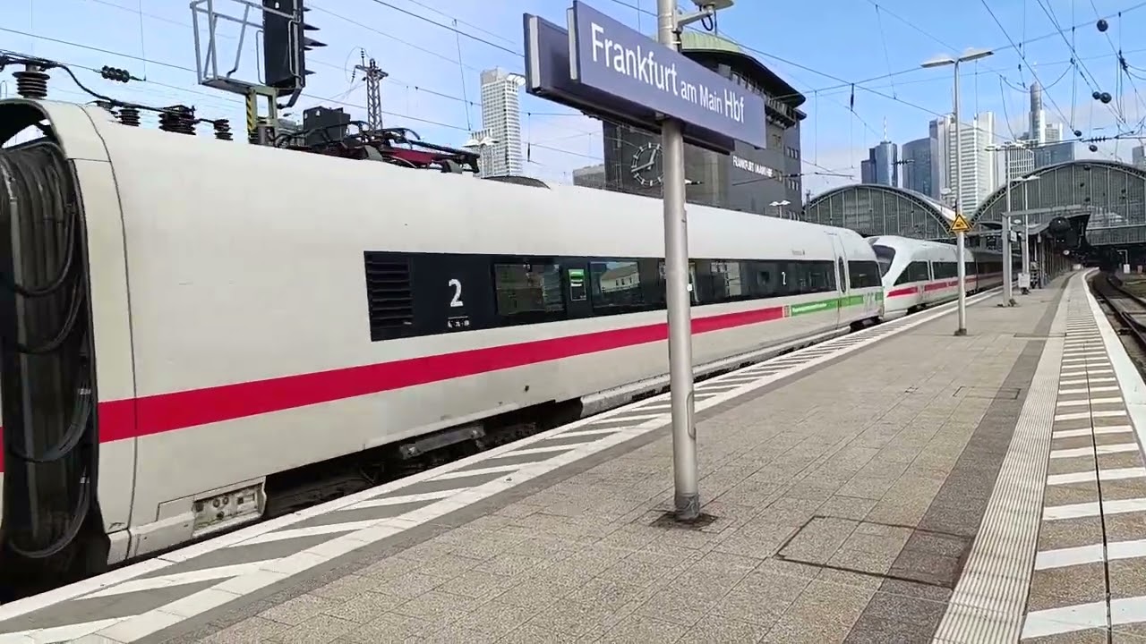 Frankfurt(am Main)Hbf., Gl. 7 , ICE 27 Dortmund Hbf.-Wien Hbf. & Frankfurt(am Main)Hbf.-Passau Hbf.