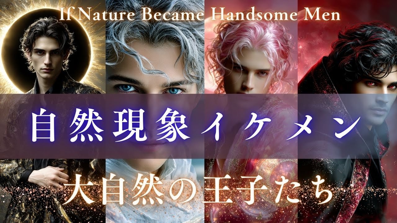 【保存版】自然現象イケメンコレクション｜癒し×幻想×美男子 Handsome Nature Spirits | Fantasy Visual Collection