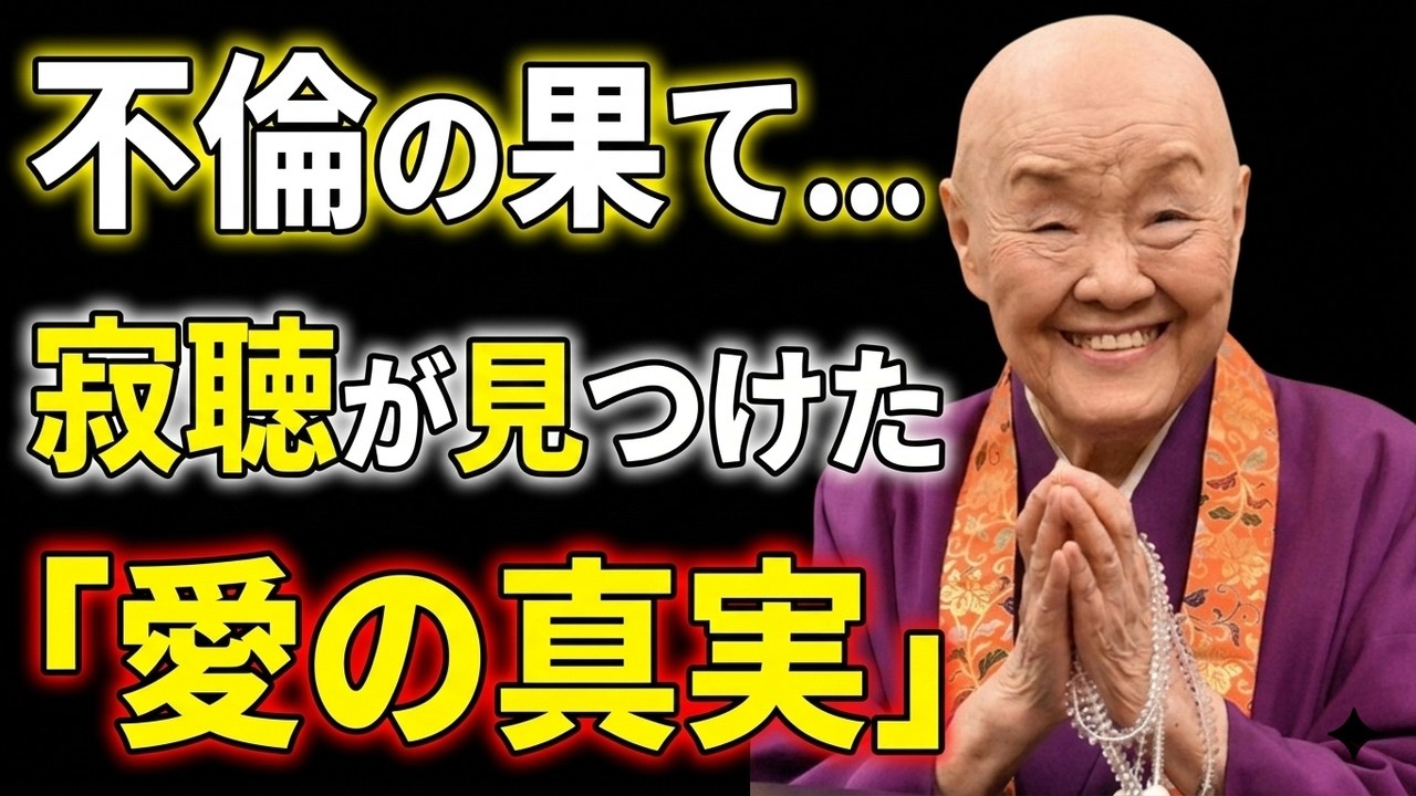 【愛の飢え】瀬戸内寂聴が見つけた「本当の愛」〜不倫、出家、そして悟り