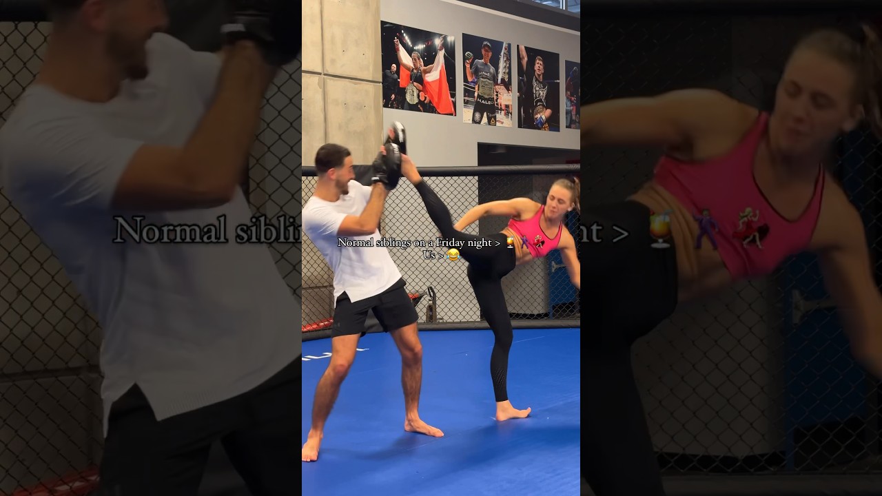 Brother sister duo ❤️ #mma #coach #fighter #striking #boxing #muaythai