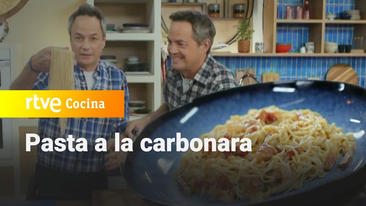 Pasta fresca a la carbonara - Menudos Torres | RTVE Cocina