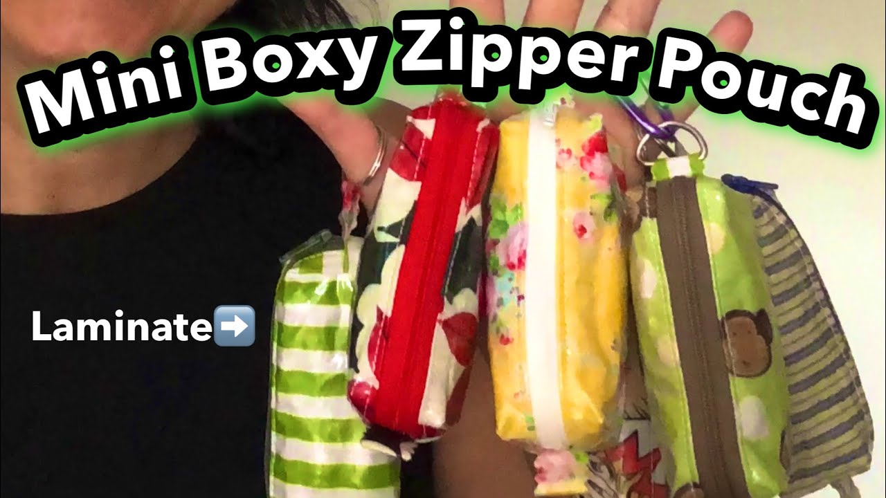 How To Make a Laminated Carry Case ~ Easy Mini Box zipper pouch ~The Sewing Channel