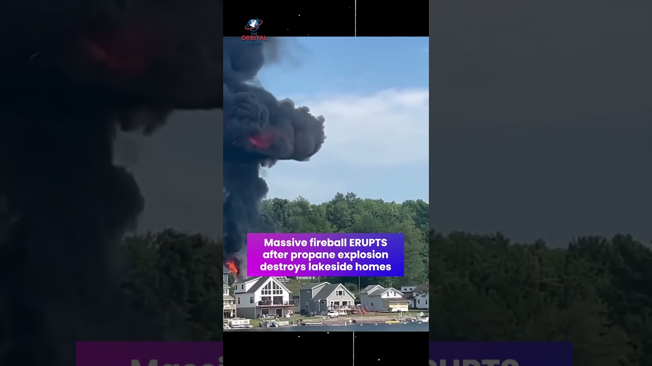 SEE IT: Massive fireball ERUPTS after propane explosion destroys lakeside homes #foxnews  #news