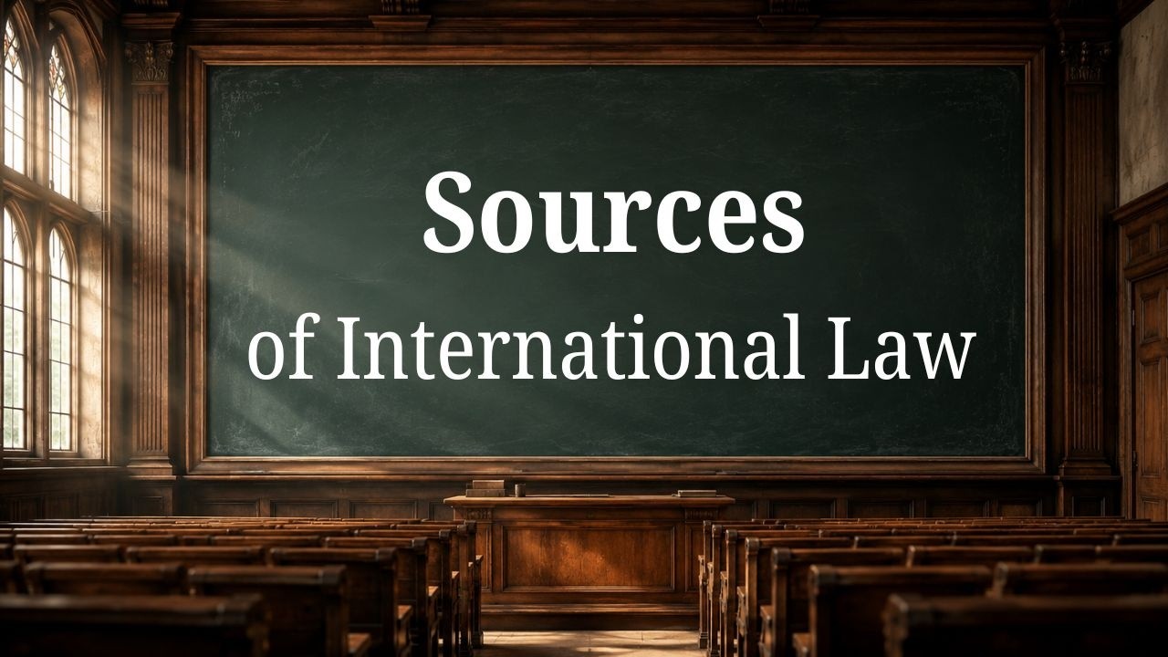 Introduction to the Sources of International Law | IntlLaw Academy lectures with Professor Walter