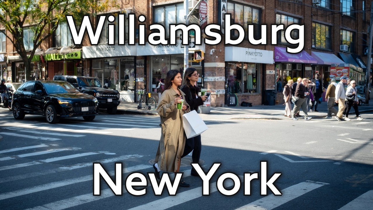 New York City Walking Tour: Williamsburg, Brooklyn | L'Industrie Pizzeria | 4K