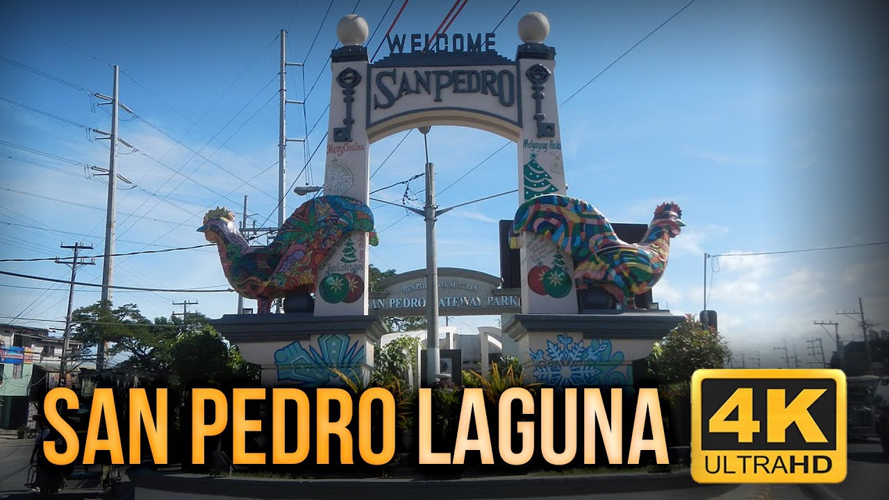 Virtual 4k tour 02: San Pedro Laguna | Sights and sounds | Motorcycle maxi scooter ride