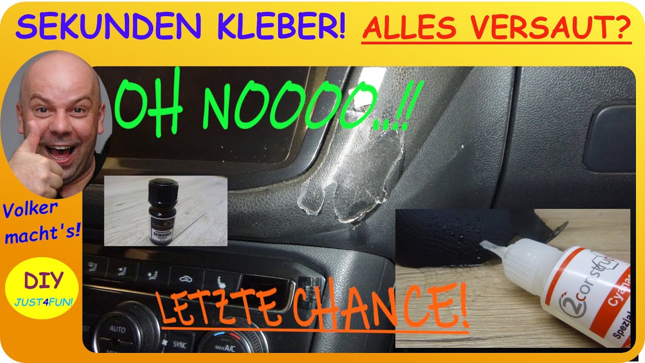 😉 SEKUNDENKLEBER ENTFERNEN! - KURZ NICHT AUFGEPASST... 🧴 UND VORBEI! 😡..ODER DOCH NICHT..? 🤷‍♂️