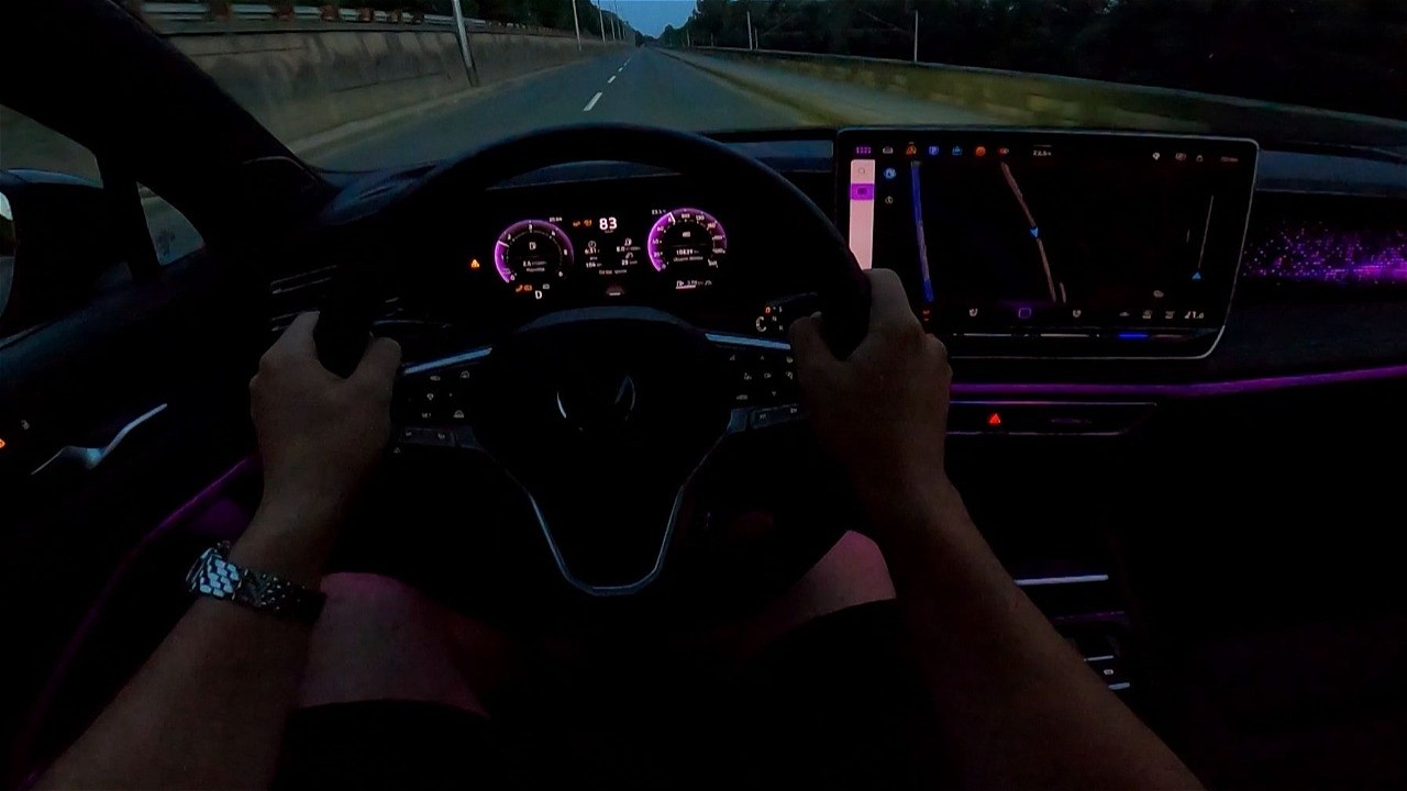 2024 Volkswagen TIGUAN R-Line Night POV Test drive (Great AMBIENT Light  - Interior) CARiNIK