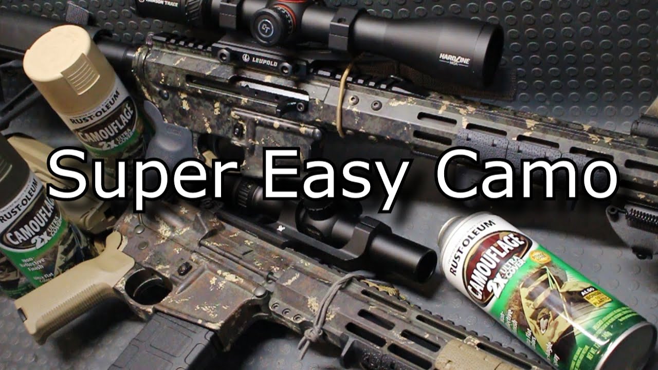 SUPER EASY Rustoleum camo looks great