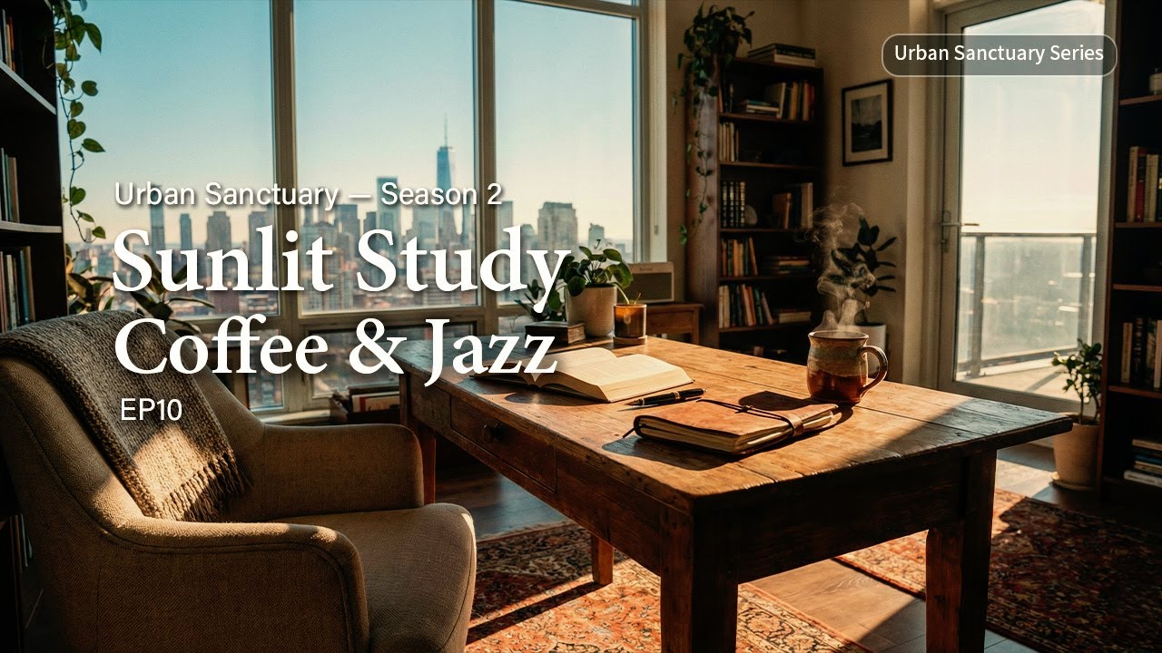 Urban Sanctuary —  Season 2 · EP10 | Sunlit Study Coffee & Jazz ☕햇살 드는 공간, 집중을 위한 커피와 재즈