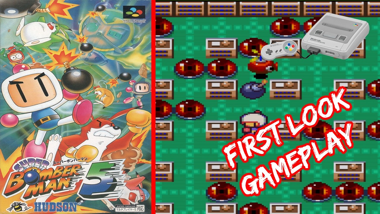Super Bomberman 5 (English Patched) – SNES Gameplay