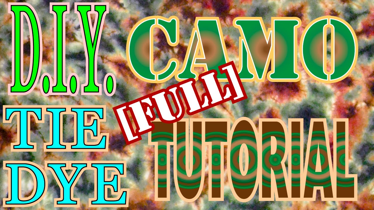 DIY: Tie Dye Camo Shirt [Full Tutorial] #25