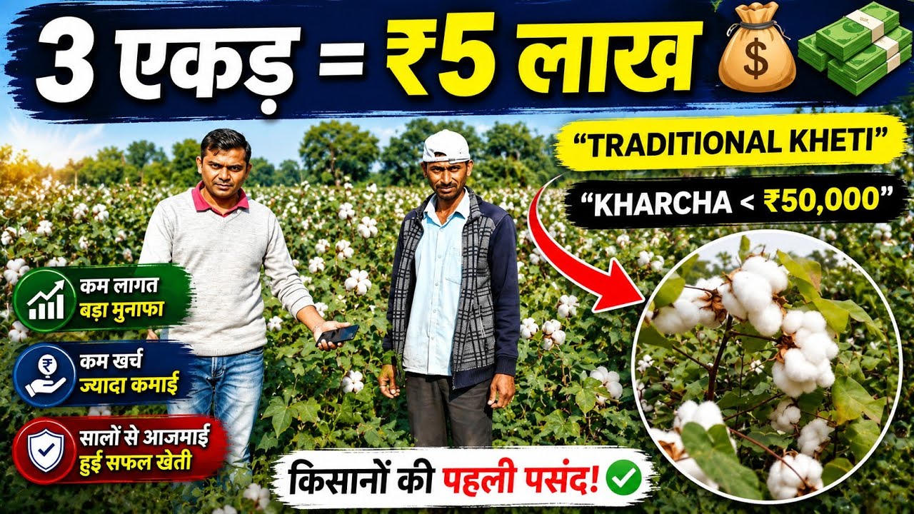3 Acre Me 5 Lakh! Traditional Kheti Se Kisan Ki Real Success Story #Aasankheti