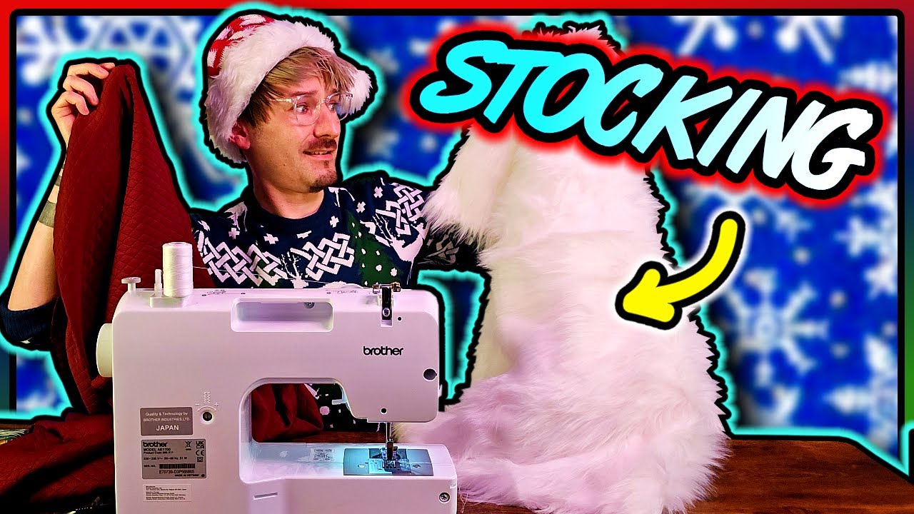 I'VE BEEN USING MY SEWING MACHINE WRONG!! | Sewing A Christmas Stocking From Scratch