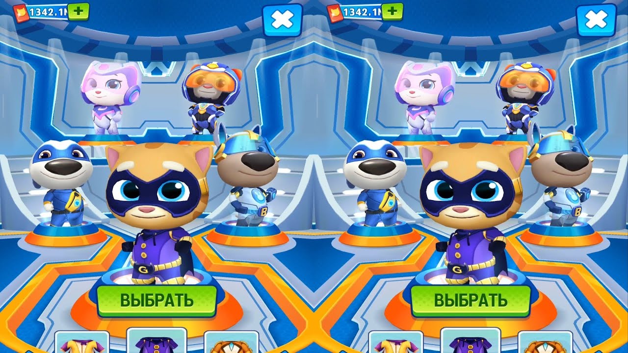 Talking Tom Hero Dash - 2 x Ginger - Gameplay, Android - Lilu