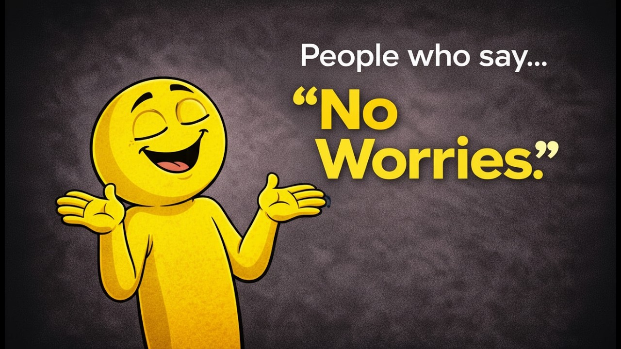 People Who Say " No Worries "
