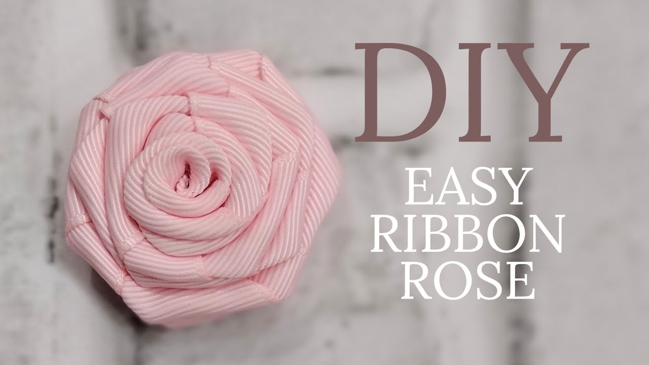 How to Make a Ribbon Rose the Easy Way