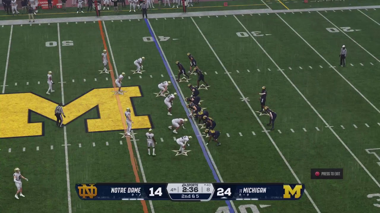CFB26 AUSSIE SIM League Notre Dame Fighting Irish at Michigan Wolverines