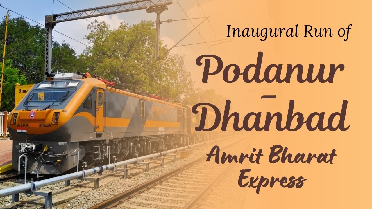 Podanur – Dhanbad Amrit Bharat Express | Historic Inaugural Run Flagged Off by PM Narendra Modi 🚆